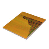 Abstrakte Gelbtafel Fliese (Seite)