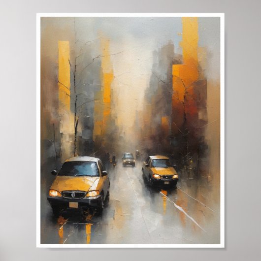 Abstrakte Gemälde Emotionen Wall Art Poster (Vorne)