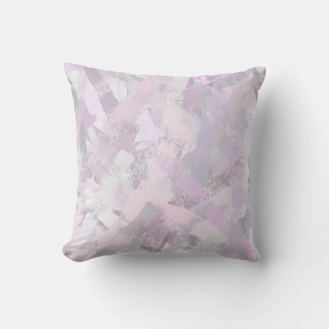 Abstrakte gemalte Bürste streicht Beschaffenheit Kissen (Vorderseite)