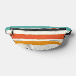 Abstrakte gemalte horizontale Pinselstreifen Boho Bauchtasche