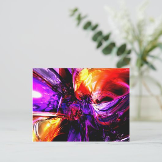 Abstrakte gemischte Gefühl Postkarte (Stehend Vorderseite)