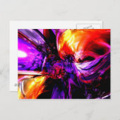 Abstrakte gemischte Gefühl Postkarte (Vorne/Hinten)