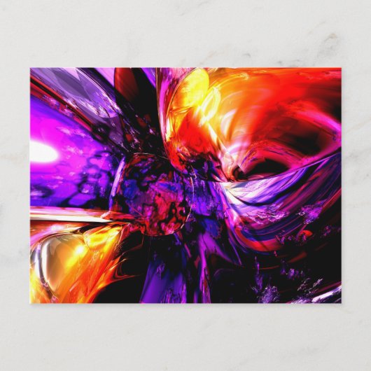 Abstrakte gemischte Gefühl Postkarte (Vorderseite)