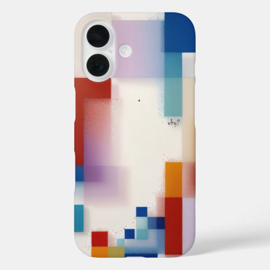 Abstrakte gemoetrische, moderne Kunst - farbige Ab Case-Mate iPhone Hülle (Rückseite)