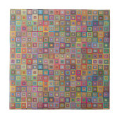 Abstrakte Gemusterte Keramik im Mittelalter Fliese (Vorderseite)