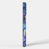 Abstrakte Geodmarbinierung in Pfauenfarben Case-Mate iPhone Hülle (Rückseite / Rechts)