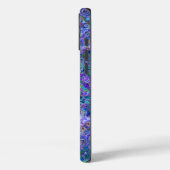 Abstrakte Geodmarbinierung in Pfauenfarben Case-Mate iPhone Hülle (Rückseite / Links)