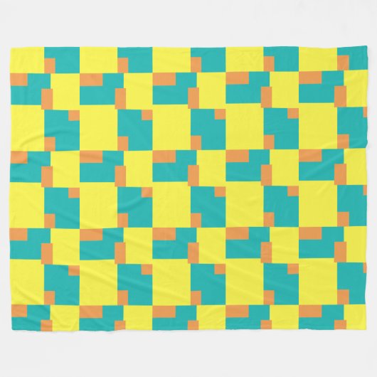 Abstrakte Geometrie 020515 Fleecedecke (Vorderseite (Horizontal))