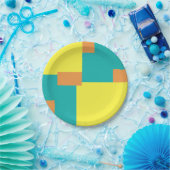 Abstrakte Geometrie 020515 Pappteller (Party)