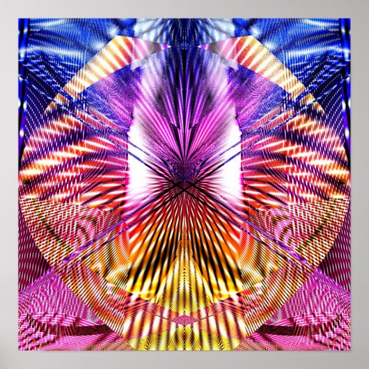 Abstrakte Geometrie 1.2d Poster (Vorne)