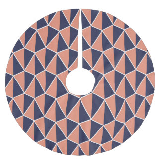 Abstrakte Geometrie: Art Deco Nahtlos Polyester Weihnachtsbaumdecke