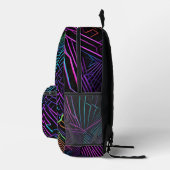 Abstrakte Geometrie Bedruckter Rucksack (Rechts)
