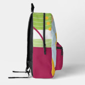 Abstrakte Geometrie Bedruckter Rucksack (Links)