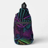 Abstrakte Geometrie Crossbody Bag (Vorderseite)