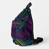 Abstrakte Geometrie Crossbody Bag (Rechte Ecke)