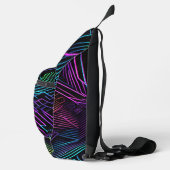 Abstrakte Geometrie Crossbody Bag (Rechts)