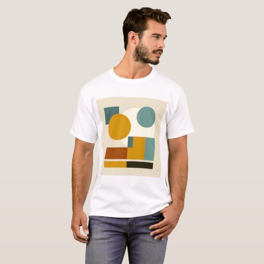 Abstrakte Geometrie - Das moderne Mittelalter T-Shirt (Vorne ganz)
