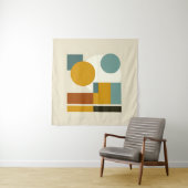 Abstrakte Geometrie - Das moderne Mittelalter Wandteppich (Beispiel)