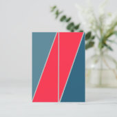 Abstrakte Geometrie der Dreiecke Postkarte (Stehend Vorderseite)