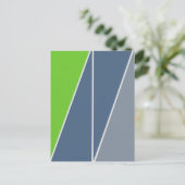 Abstrakte Geometrie der Dreiecke Postkarte (Stehend Vorderseite)