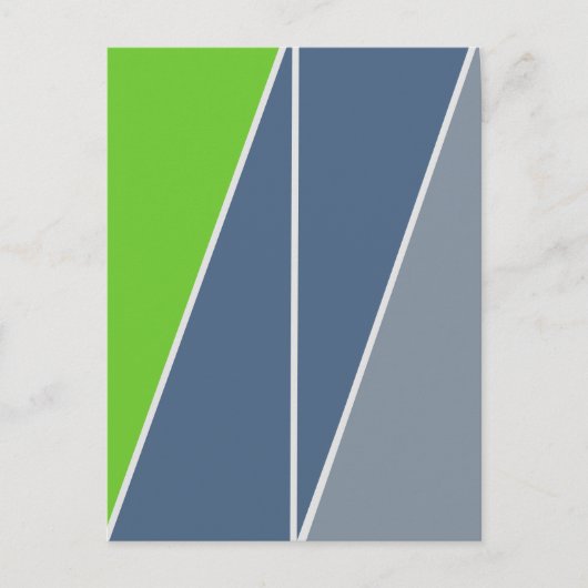 Abstrakte Geometrie der Dreiecke Postkarte (Vorderseite)