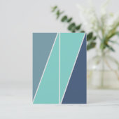 Abstrakte Geometrie der Dreiecke Postkarte (Stehend Vorderseite)