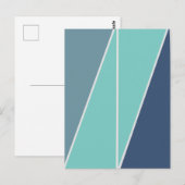 Abstrakte Geometrie der Dreiecke Postkarte (Vorne/Hinten)