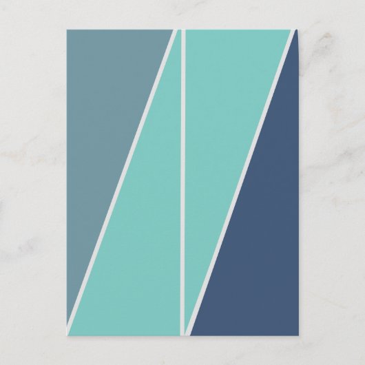 Abstrakte Geometrie der Dreiecke Postkarte (Vorderseite)