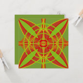 Abstrakte Geometrie der Herbstfarben im Herbst Karte (Vorderseite/Rückseite Beispiel)