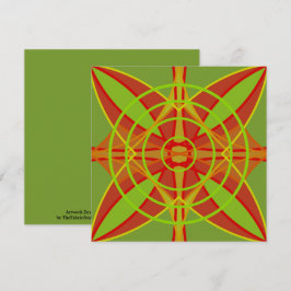 Abstrakte Geometrie der Herbstfarben im Herbst Karte