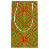 Abstrakte Geometrie der Herbstfarben im Herbst Kleine Geschenktüte (Vorderseite)