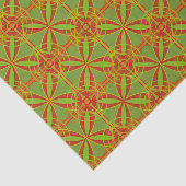 Abstrakte Geometrie der Herbstfarben im Herbst Seidenpapier (Ausschnitt)