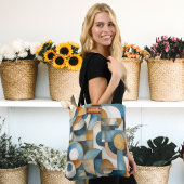 Abstrakte Geometrie des Blauen Goldes Tasche