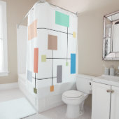 Abstrakte Geometrie Duschvorhang (Beispiel)