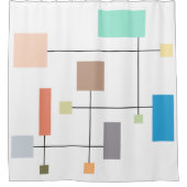 Abstrakte Geometrie Duschvorhang (Vorderseite)