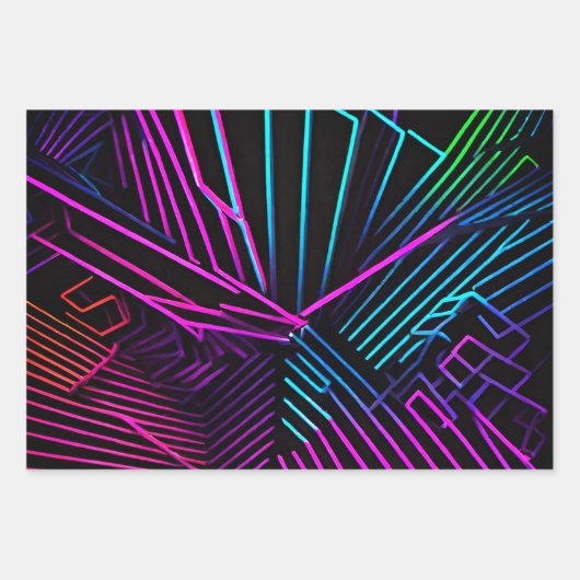 Abstrakte Geometrie Geschenkpapier Set (Vorderseite 3)