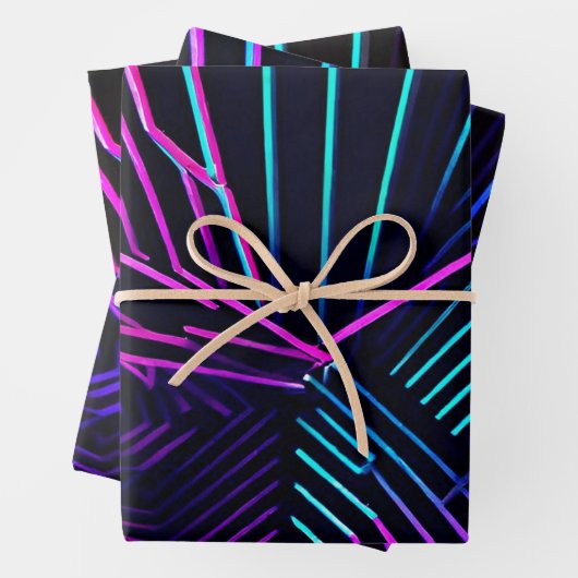 Abstrakte Geometrie Geschenkpapier Set (Beispiel)
