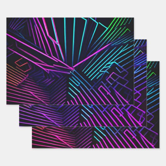 Abstrakte Geometrie Geschenkpapier Set (Set)