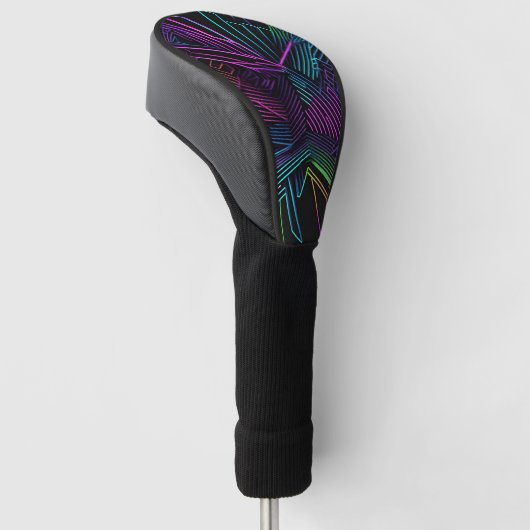 Abstrakte Geometrie Golf Headcover (angewinkelt)