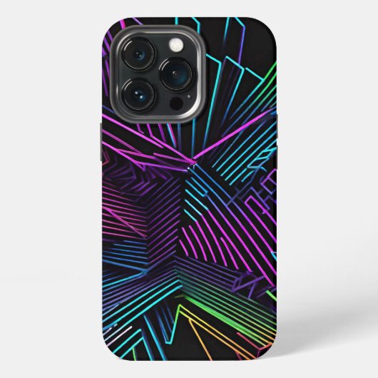 Abstrakte Geometrie iPhone Hülle (Hinten)