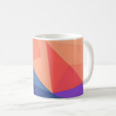 Abstrakte Geometrie Kaffeetasse (VorderseiteRechts)