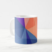 Abstrakte Geometrie Kaffeetasse (Vorderseite Links)