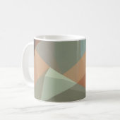 Abstrakte Geometrie Kaffeetasse (Vorderseite Links)