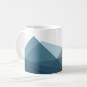 Abstrakte Geometrie Kaffeetasse (Vorderseite Links)