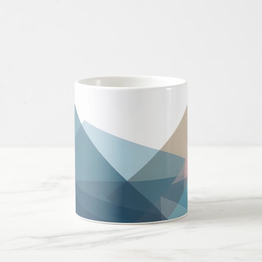Abstrakte Geometrie Kaffeetasse (Mittel)