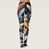 Abstrakte Geometrie Leggings (Rückseite)