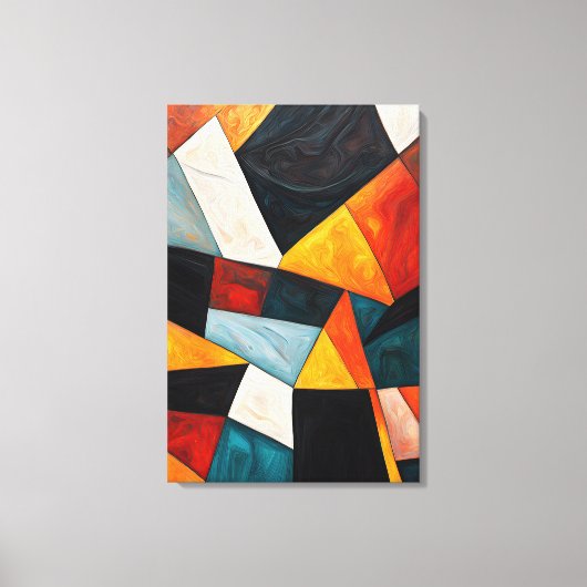 Abstrakte Geometrie Leinwanddruck (Vorderseite)