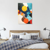 Abstrakte Geometrie Leinwanddruck (Insitu (Schlafzimmer))