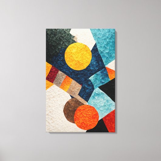 Abstrakte Geometrie Leinwanddruck (Vorderseite)