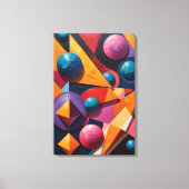 Abstrakte Geometrie Leinwanddruck (Vorderseite)